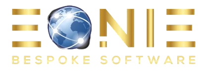 Eonie Limited wordmark on dark background